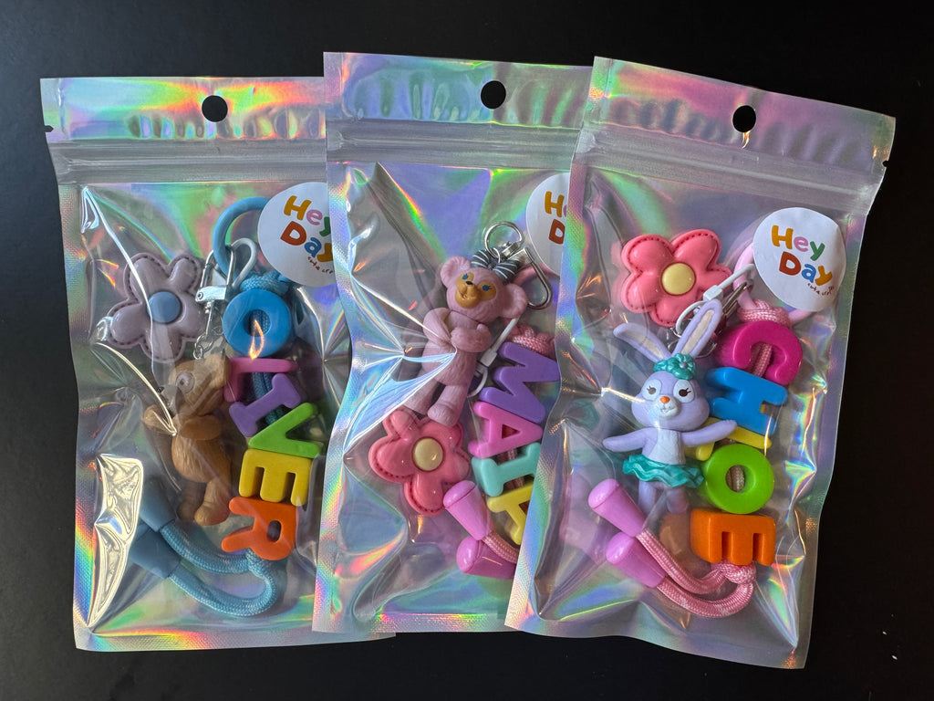 Rainbow Name Keyring