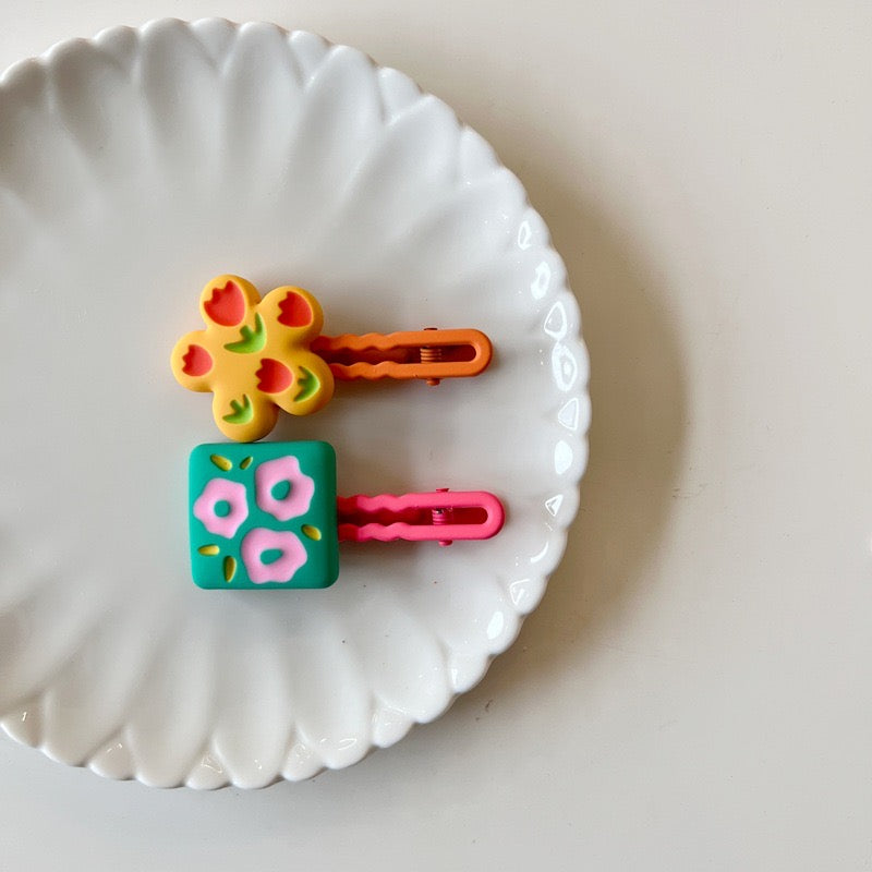 Sweet Garden Hair Clips – Set of 5