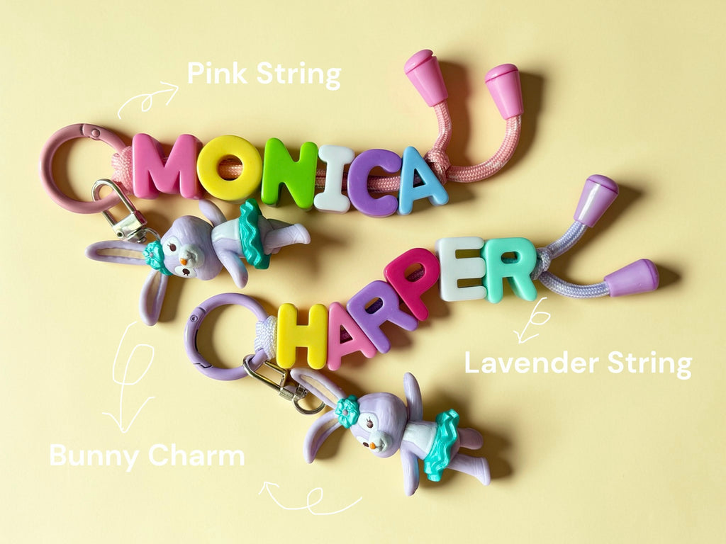 Rainbow Name Keyring