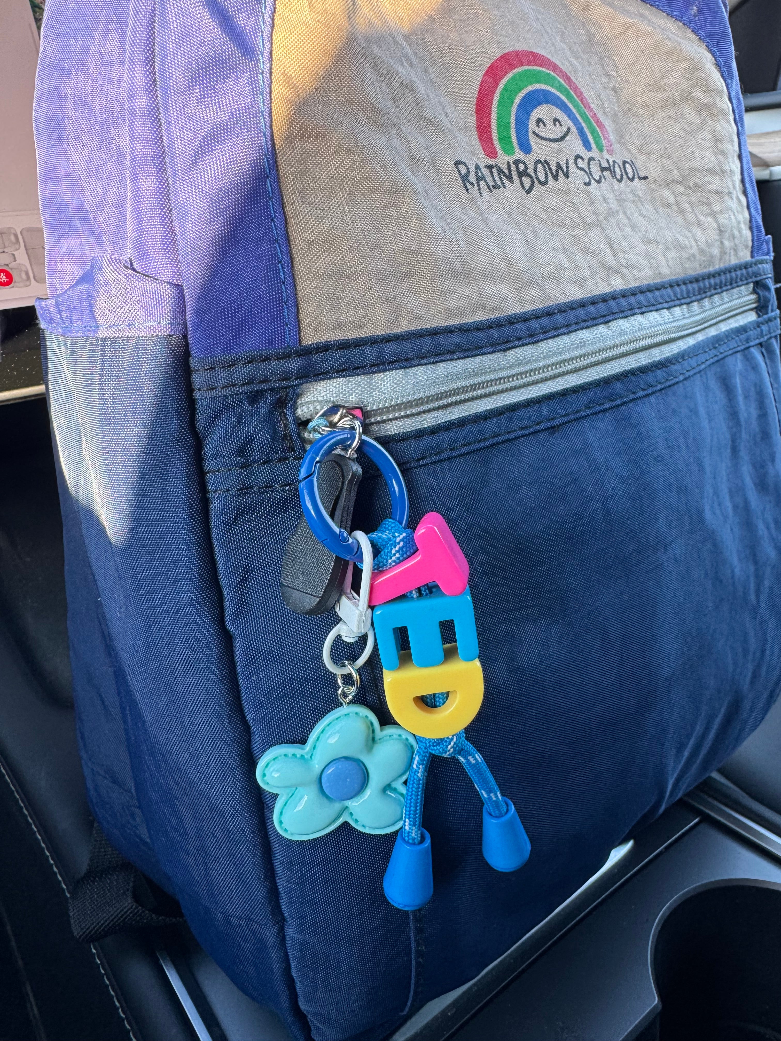 Rainbow Name Keyring