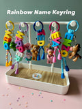 Rainbow Name Keyring