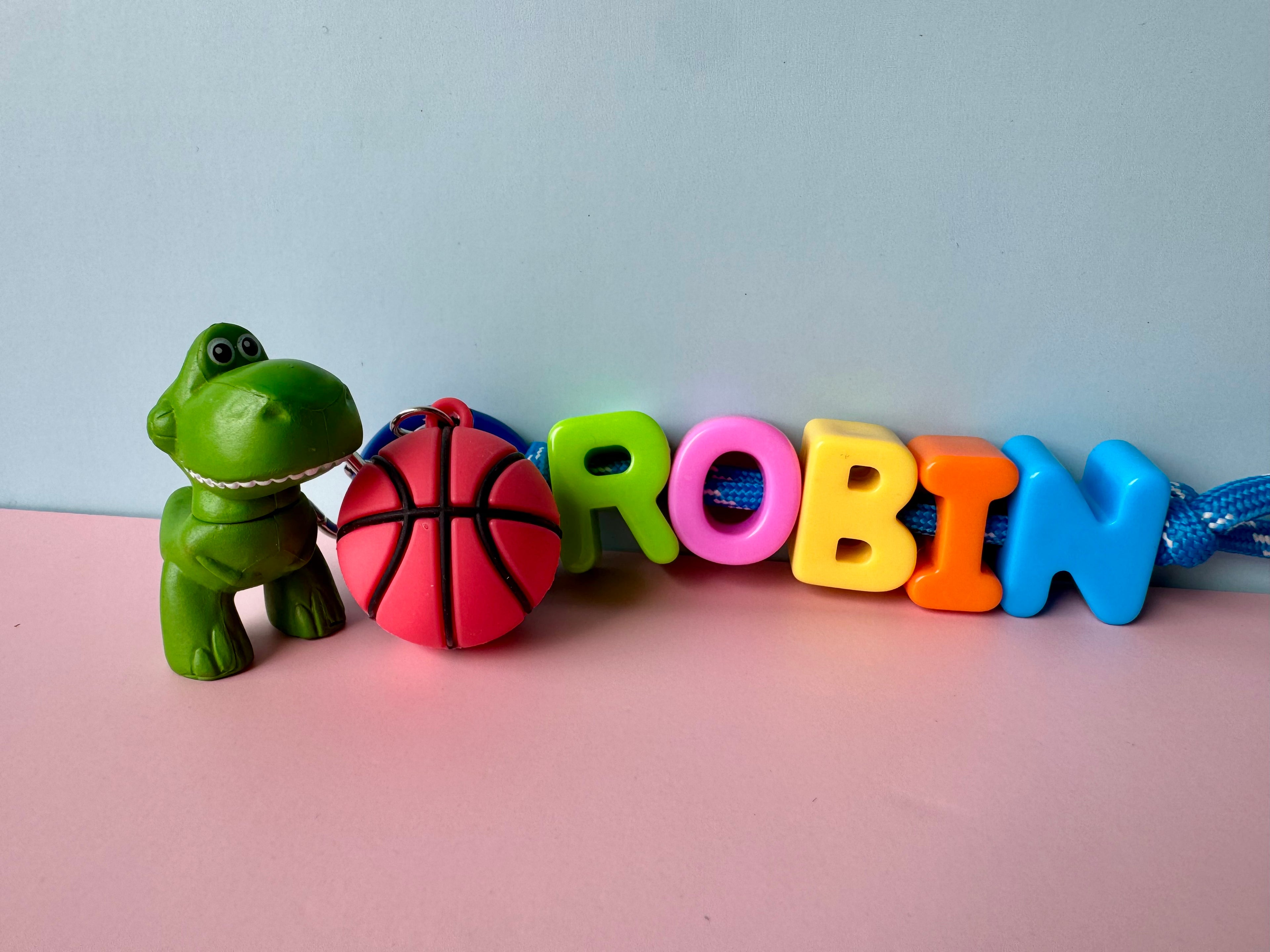 Rainbow Name Keyring