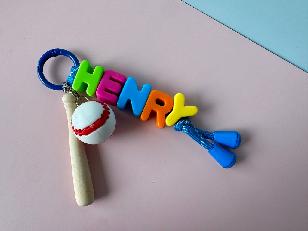 Rainbow Name Keyring