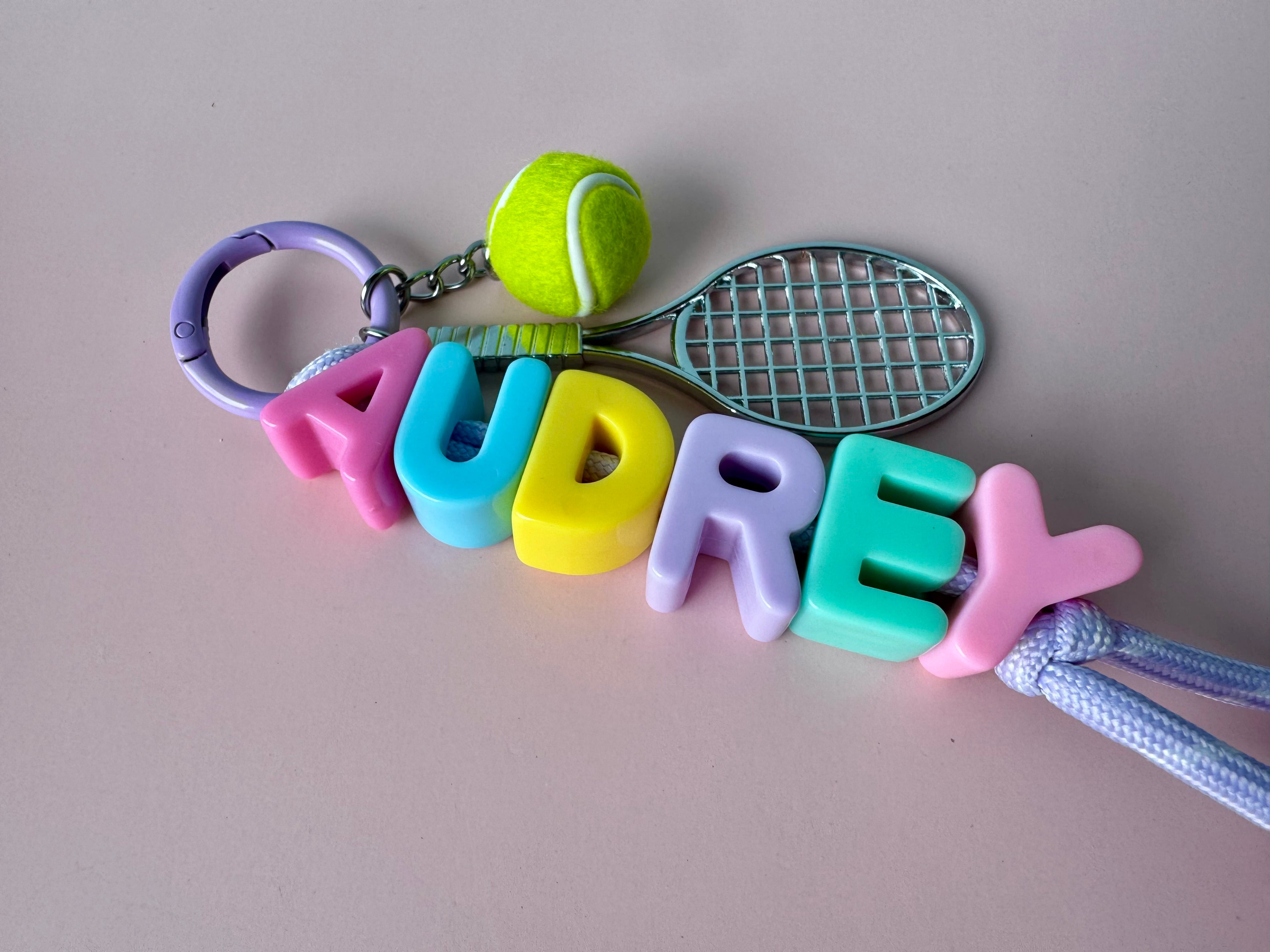 Rainbow Name Keyring
