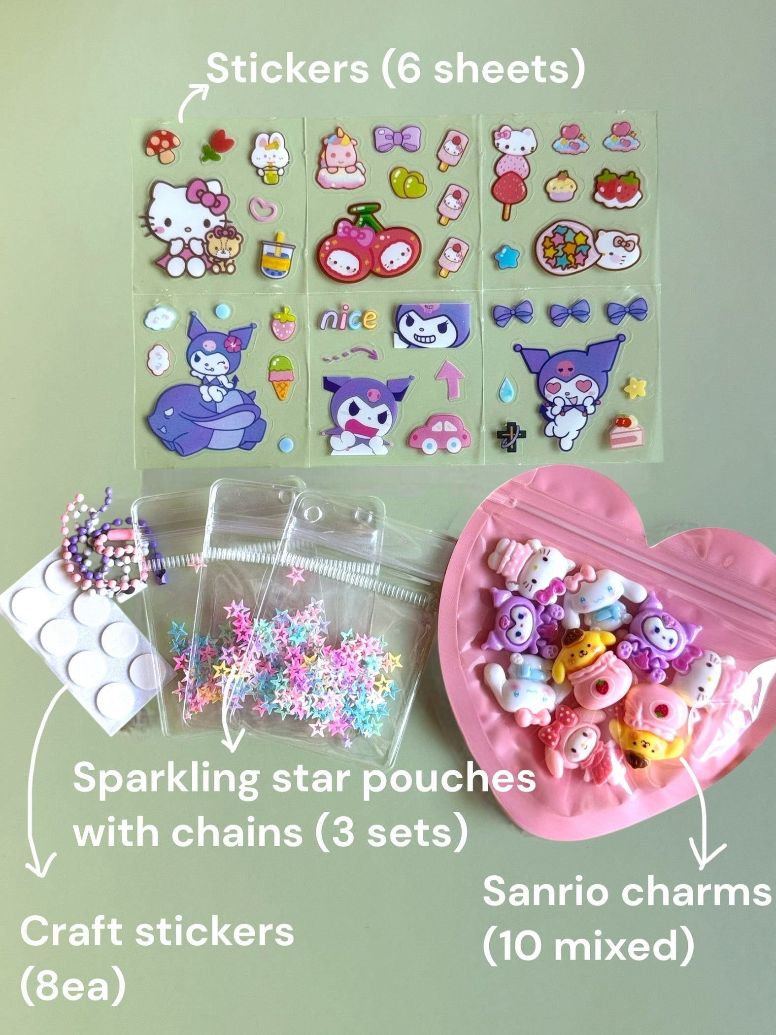 DIY Keyring Charm Set