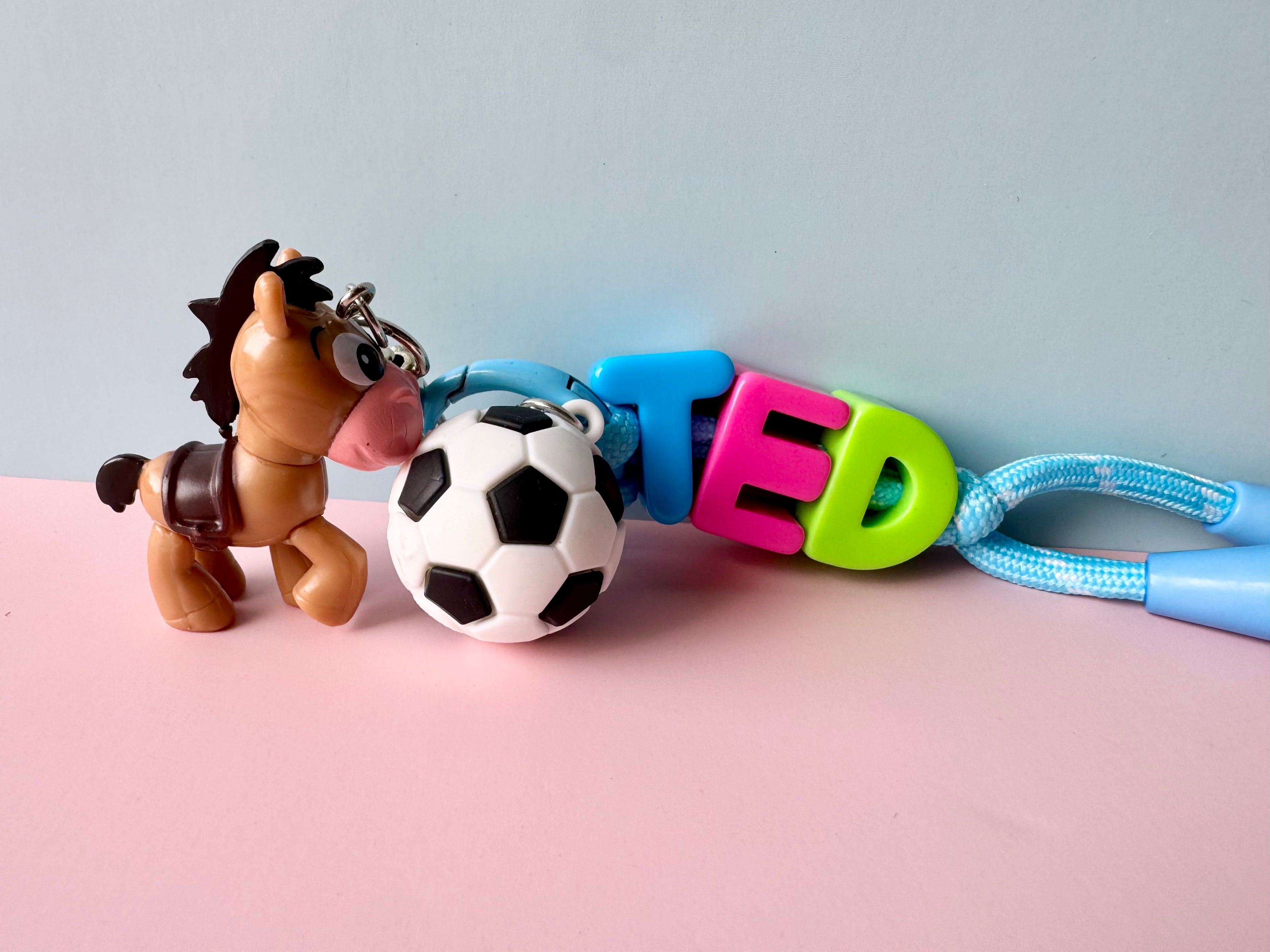 Rainbow Name Keyring