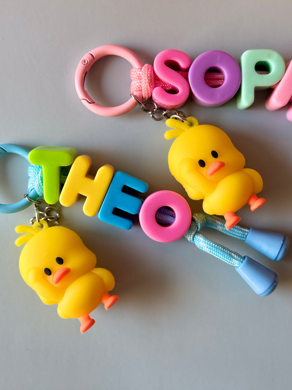 Rainbow Name Keyring
