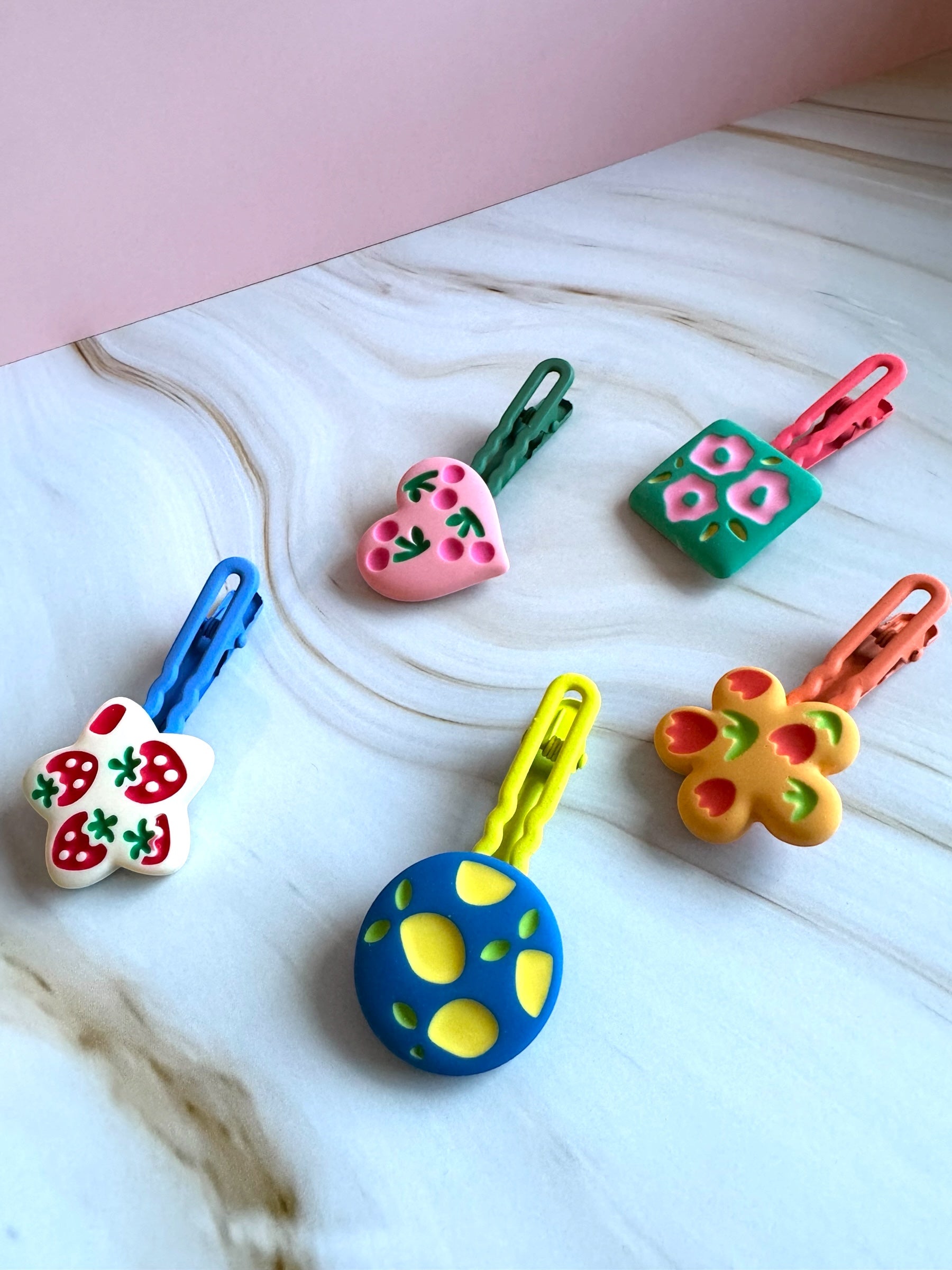 Sweet Garden Hair Clips – Set of 5