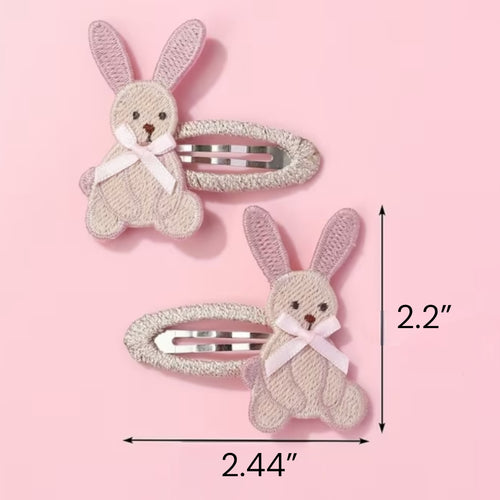 Bunny Hair Clip Set